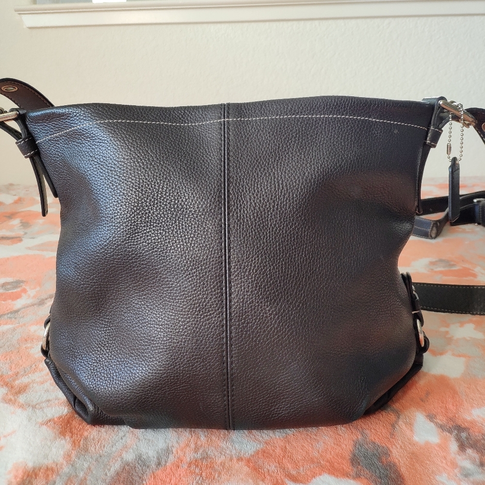 Coach leather Black shoulder bag, purse